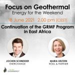 Webinar – Continuation of GRMF Program for East Africa, June 18, 2021