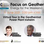 Webinar – Virtual Tour of Insheim geothermal plant, June 11, 2021