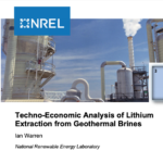 Report – Techno-economic analysis geothermal Lithium extraction