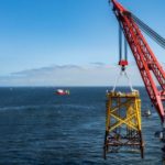 Installation of jacket for Saint-Nazaire offshore substation