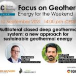 Webinar – Multilateral closed deep geothermal system, Sept. 10, 2021