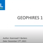 Webinar recording on geothermal economic simulation tool GEOPHIRES