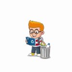 Meet Dustin, The Recycling Geek Of This Recycle Cartoon 👦