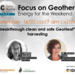 Webinar – Breakthrough clean and safe GeoHeatTM harvesting, Sep 2, 2022