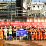 Keel laying ceremony for methanol-fuelled offshore installation vessel