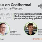 Webinar – Perception spillover of fracking controversy on geothermal, 19 May 2023