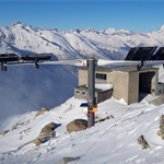 Swiss prototype mounts solar panels on recycled wind turbine blades
