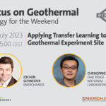 Webinar – Applying transfer learning to a geothermal experiment site, 28 July 2023