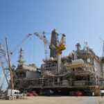 ACE topsides sailing to Caspian Sea installation site