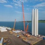Delivery of 54 turbine towers for NnG Wind Farm