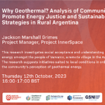 Webinar – Analysis of community acceptance of geothermal, 12 October 2023