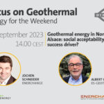 Webinar – Geothermal in Northern Alsace, France; 8 September 2023
