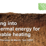 Webinar – Geothermal energy for renewable heating, 28 March 2024