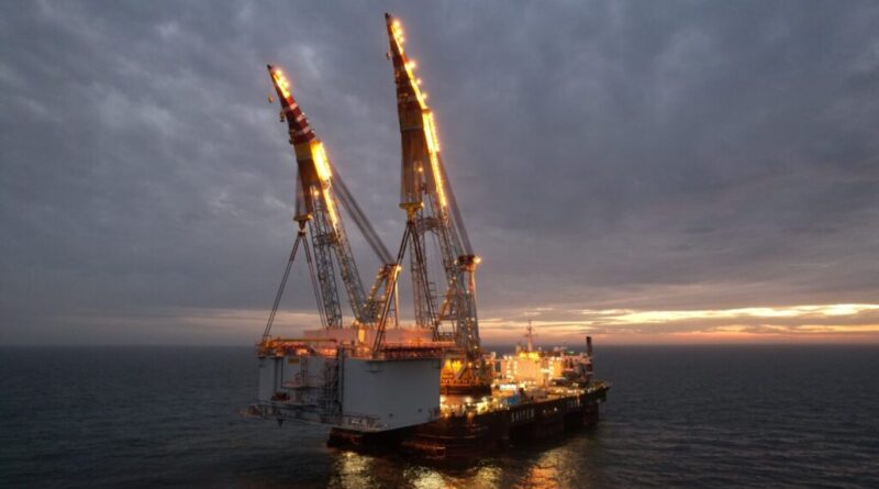 Second HVDC offshore substation installed at Dogger Bank Wind Farm