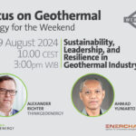 Webinar – Sustainability, leadership, resilience in geothermal, 9 August 2024