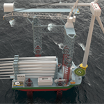 Shipbuilder unveils vessel concept for ‘24/7’ offshore wind turbine blade maintenance