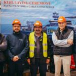 Keel laying ceremony cable-laying vessel