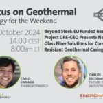 Webinar – Glass fiber reinforced epoxy for geothermal casings, 18 October 2024